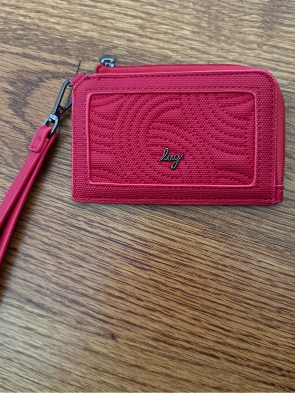 Lug Twirl Matte Luxe Mini Wallet in Ruby Red